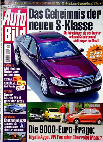 Deckblatt Auto Bild (25/2005)